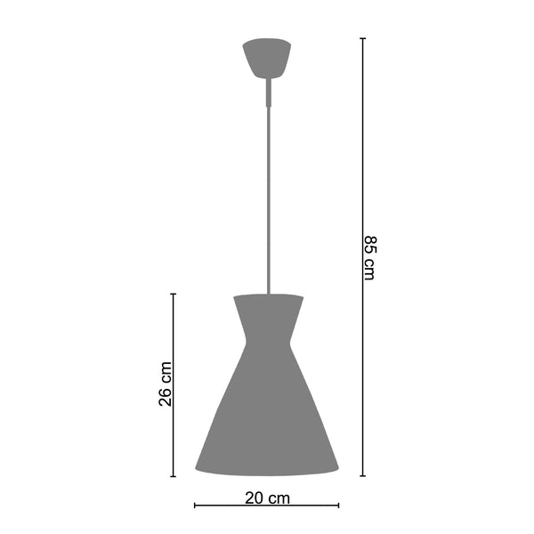 Suspension CONICAL 20cm - 1 Lumière