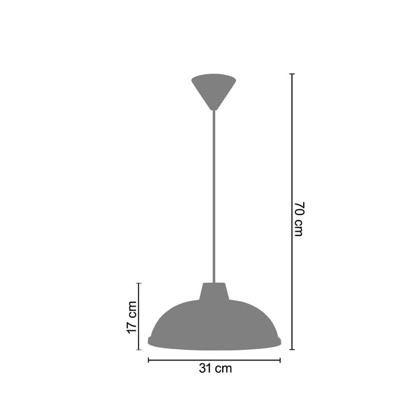Suspension JAIPUR 31cm - 1 Lumière