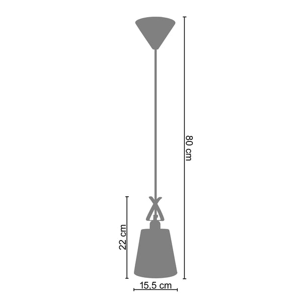 Suspension AMBOISE  15,5cm - 1 Lumière