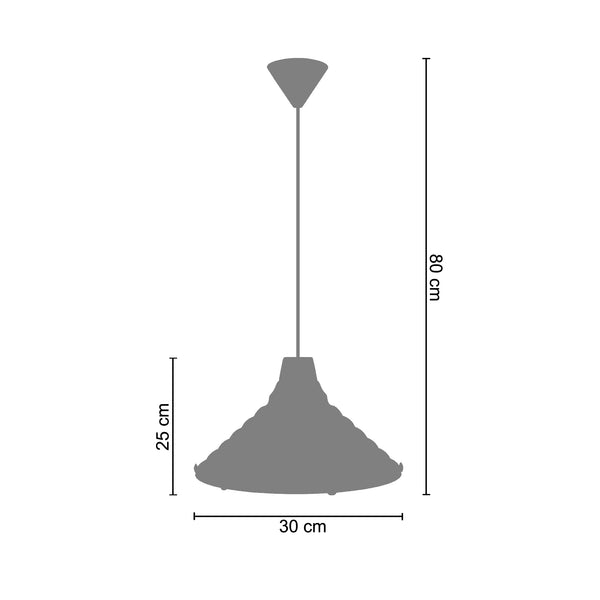 <tc>Suspensão TACKS  30cm - 1 Luz</tc>