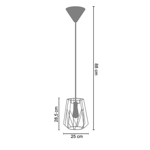 Suspension OLYMPIA 25cm - 1 Lumière