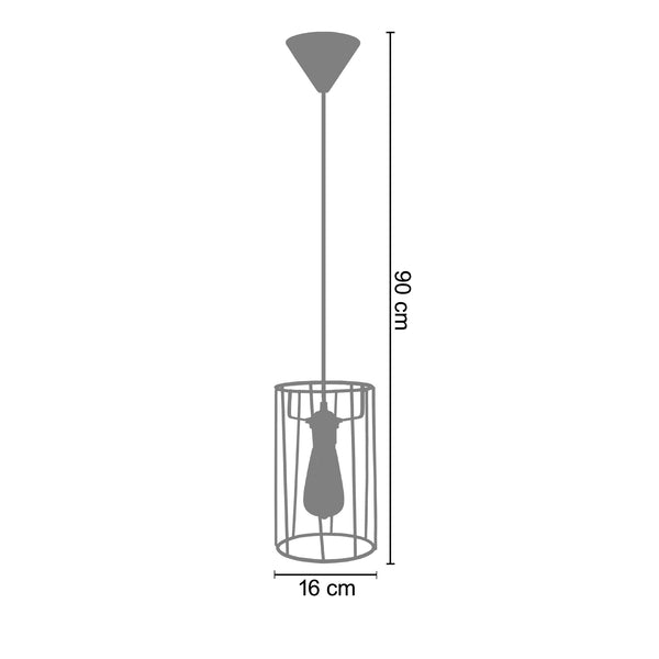 Suspension NAUPLIE  16cm - 1 Lumière