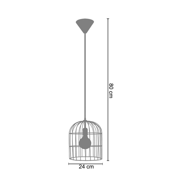 <transcy>Suspensão CAGE  24cm - 1 Luz </transcy>