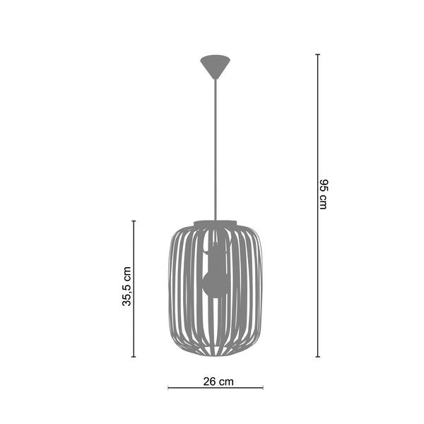 <tc>Suspensão LAM. BERNE  26cm - 1 Luz</tc>
