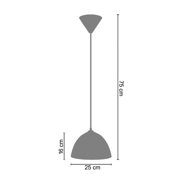 <tc>Suspensão QUOKKA  25cm - 1 Luz   </tc>