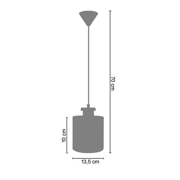 <tc>Suspensão UZIBUZE  13,5cm - 1 Luz  </tc>