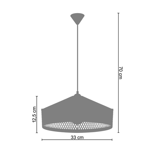Suspension ADONIS 33cm - 1 Lumière