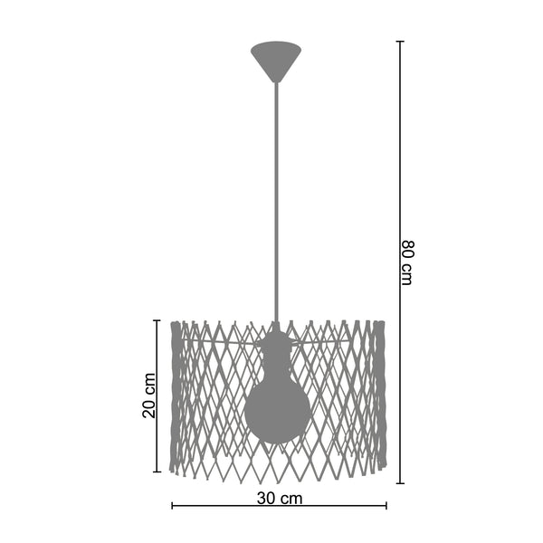<transcy>Suspensão ASTER  30cm - 1 Luz </transcy>