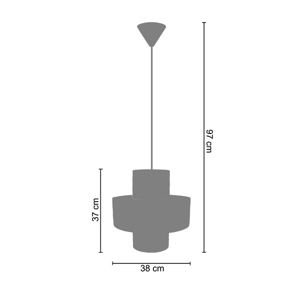 <transcy>Suspensão TRESSÉ-MANDALAY B  38cm - 1 Luz </transcy>