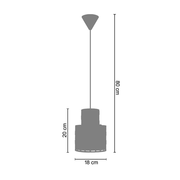<transcy>Suspensão TRESSÉ-MANDALAY A  18cm - 1 Luz </transcy>