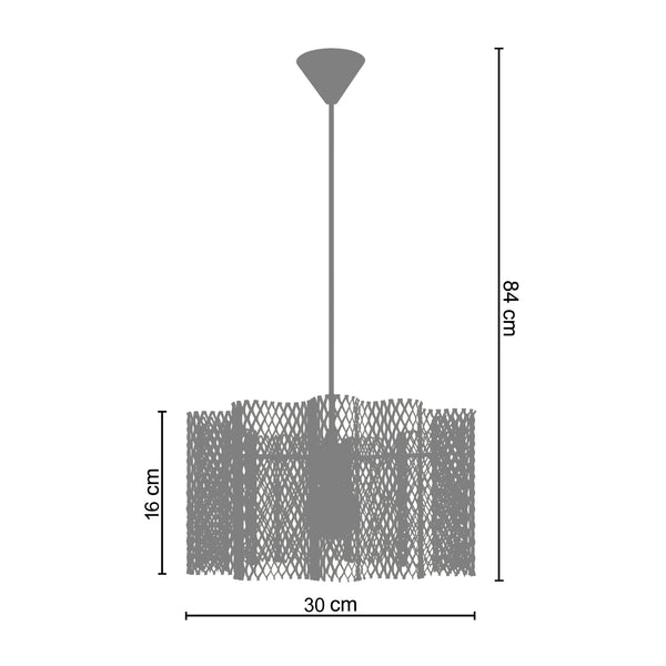 Suspension ADONIS-ONDULÉE  30cm - 1 Lumière