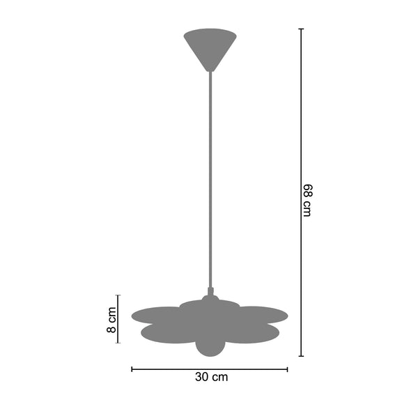 <tc>Suspensão PIVOINE 30cm - 1 Luz   </tc>