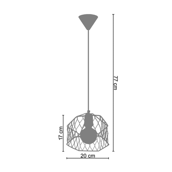 <transcy>Suspensão ASTER  20cm - 1 Luz </transcy>