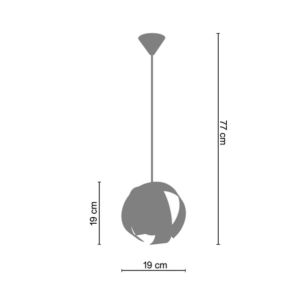 <tc>Suspensão MALVILLE  19cm - 1 Luz </tc>