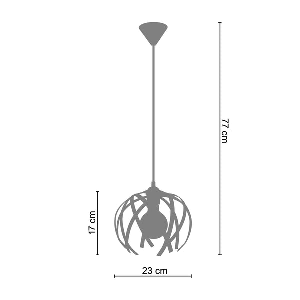 <tc>Suspensão VERTOU  23cm - 1 Luz  </tc>