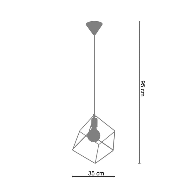 <tc>Suspensão SQUARE  35cm - 1 Luz</tc>