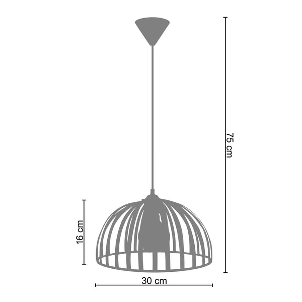 Suspension COVENTRY  30cm - 1 Lumière