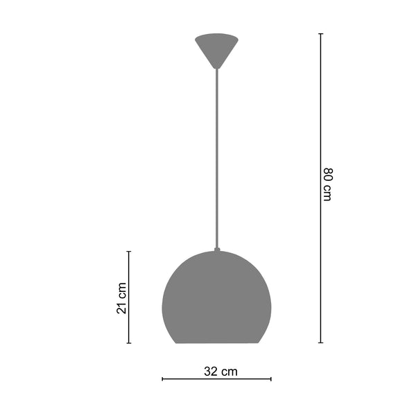 <transcy>Suspensão HAMILTON  32cm - 1 Luz </transcy>