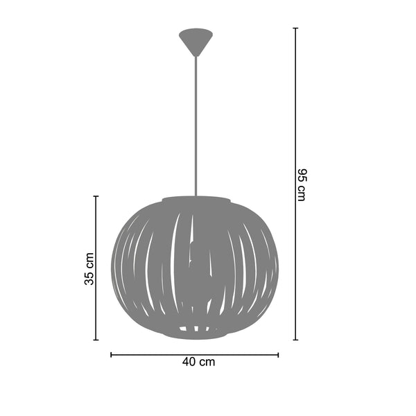 Suspension BOKBLAD KLOT A 40cm - 1 Lumière