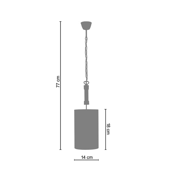 <transcy>Suspensão HYDRAULIK   14cm - 1 Luz  </transcy>