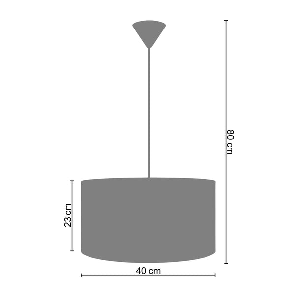 <transcy>Suspensão CHENNAI  40cm - 1 Luz  </transcy>