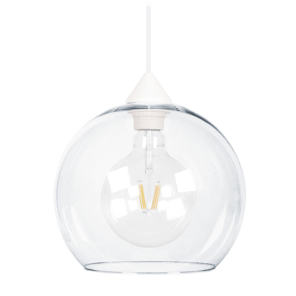 Suspension TOSEL GLOBO,verre  H80xD25xP25  cm.