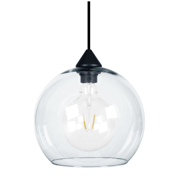 Suspension TOSEL GLOBO,verre  H80xD25xP25  cm.