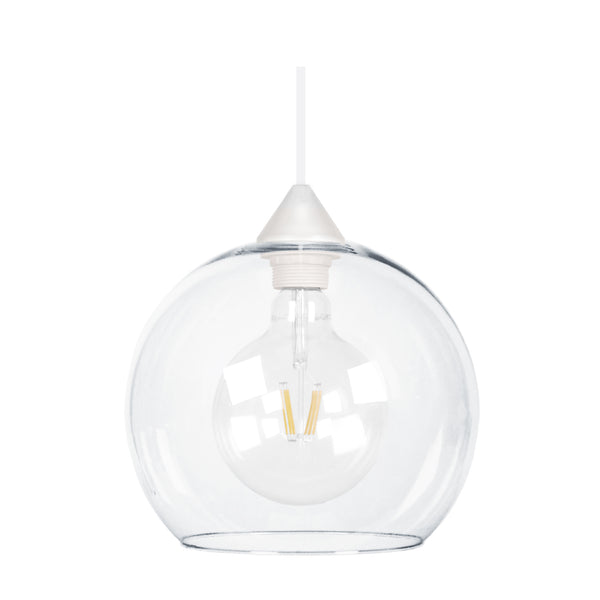 Suspension TOSEL GLOBO,verre  H80xD25xP25  cm.