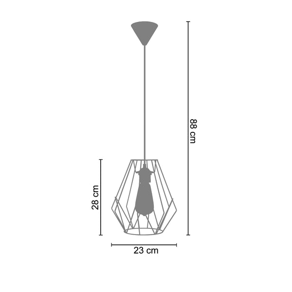<tc>Suspensão OLYMPIA B  23cm - 1 Luz  </tc>