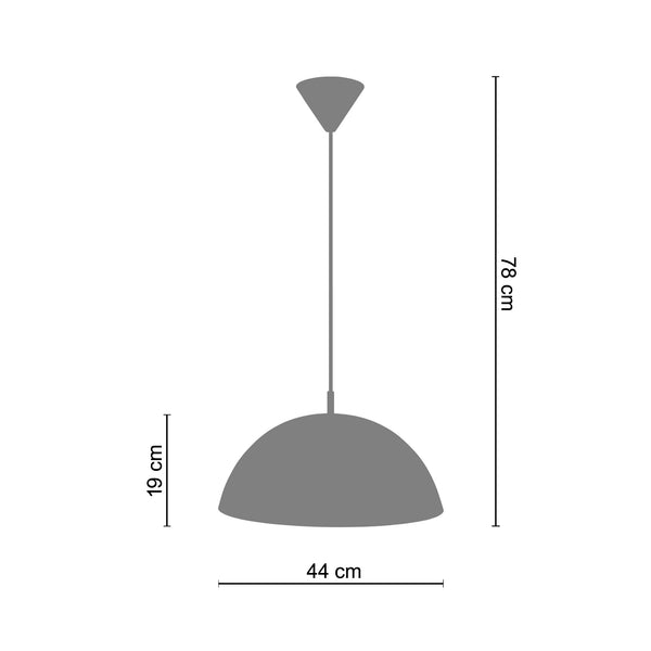 Suspension FLORAL 44cm - 1 Lumière