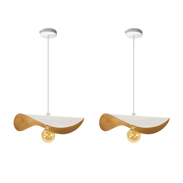 Suspension TOSEL MADAME LOT 2,métal, H65xD40xP40  cm.