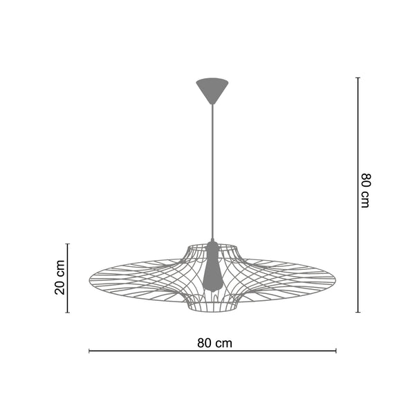 <transcy>Suspensão UFO  80cm - 1 Luz </transcy>