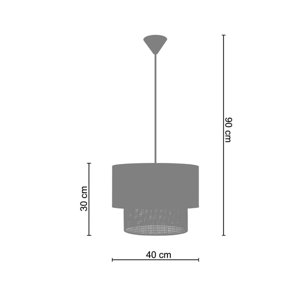 Suspension COCHIN B 40cm - 1 Lumière