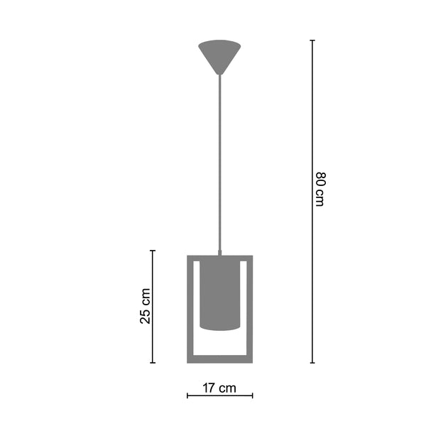 <tc>Suspensão LA DÈFENSE  17cm - 1 Luz </tc>