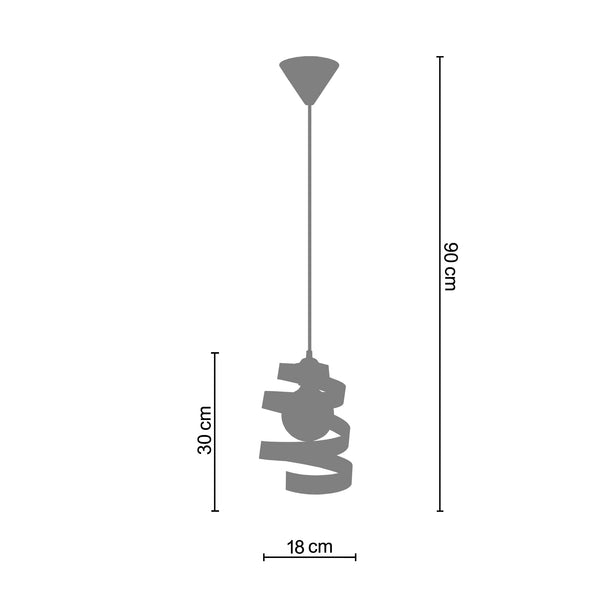 <tc>Suspensão SPIRALE  18cm - 1 Luz  </tc>