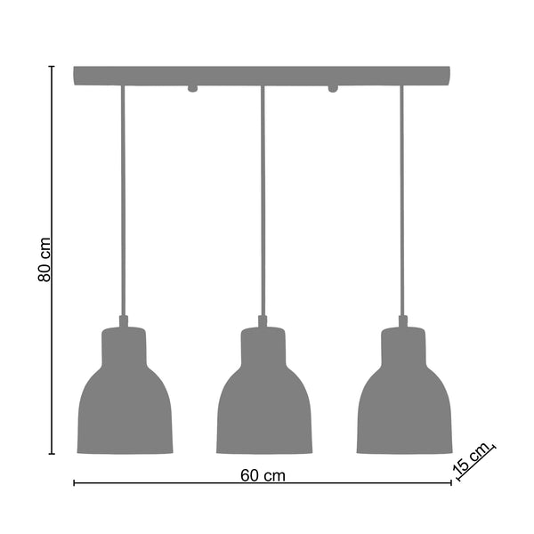 Lustre TOSEL CARLSON,métal  H80xD60xP60  cm.