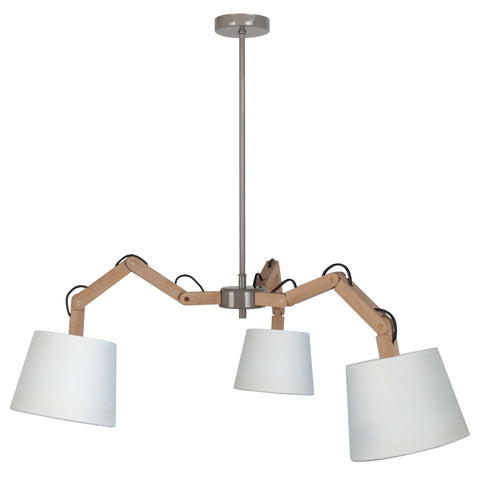 Lustre TOSEL FREKI,bois , H155xD35xP35  cm.