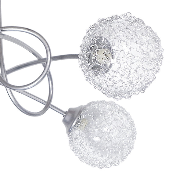 Lustre TOSEL ACTUELLE métal, verre H32xD50xP50cm - 5 Lumières