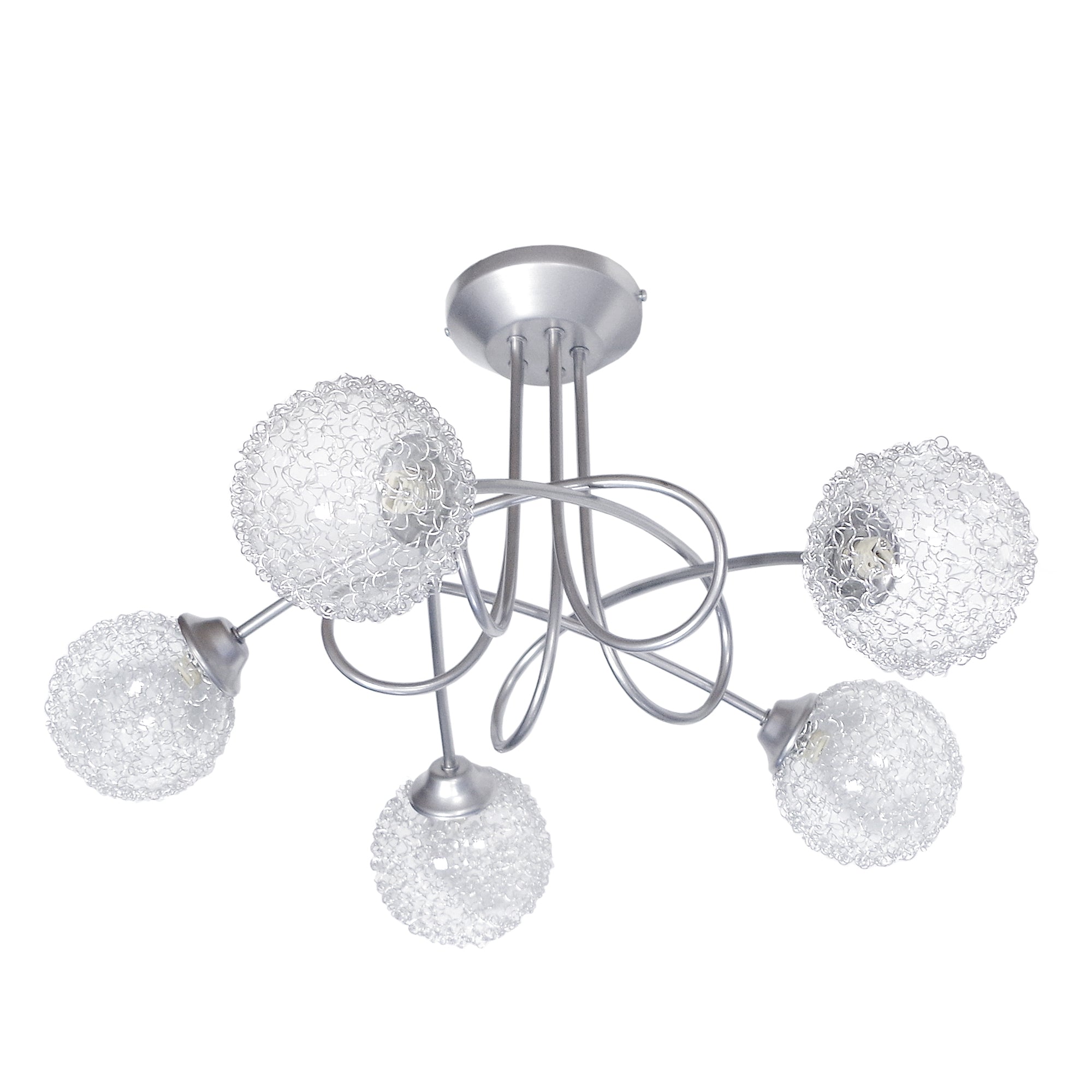 Lustre TOSEL ACTUELLE métal, verre H32xD50xP50cm - 5 Lumières