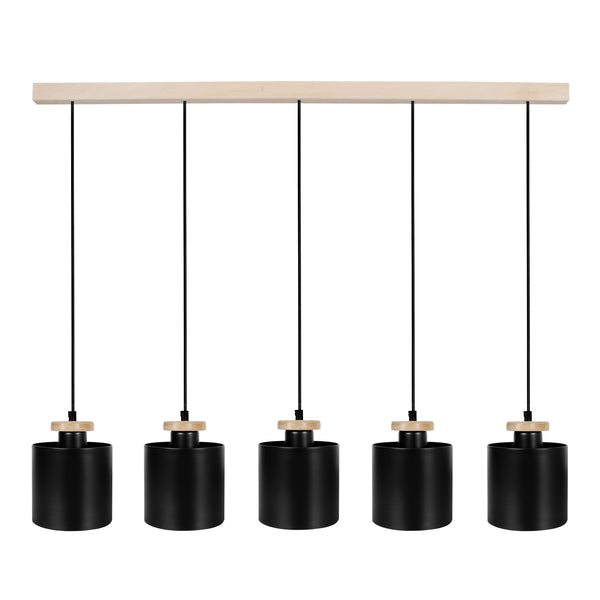 Lustre TOSEL UZIBUZE,bois  H90xD13,5xP90  cm.