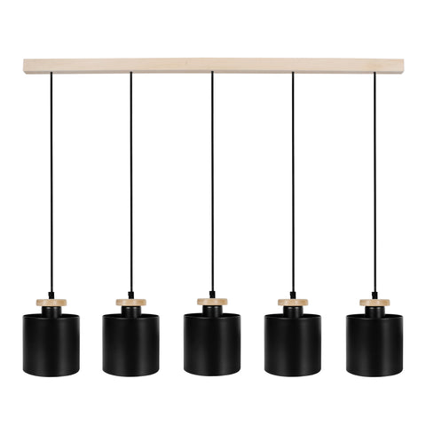 Lustre TOSEL UZIBUZE,bois  H90xD13,5xP90  cm.