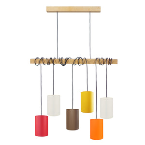 Lustre TOSEL HARLEM A,bois H180xD12xP80  cm.