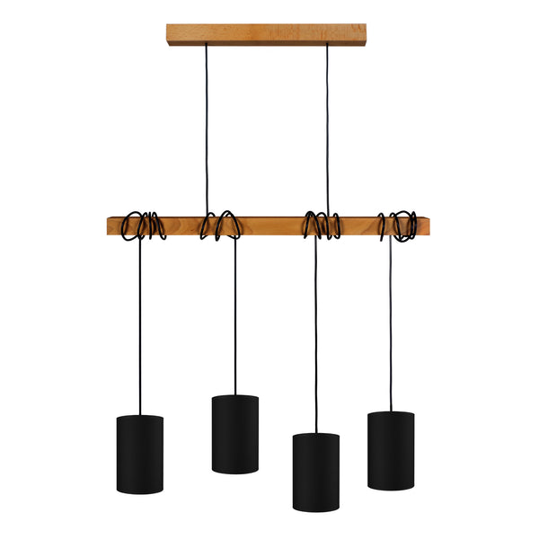 Lustre TOSEL HARLEM A,bois , H180xD12xP80  cm.