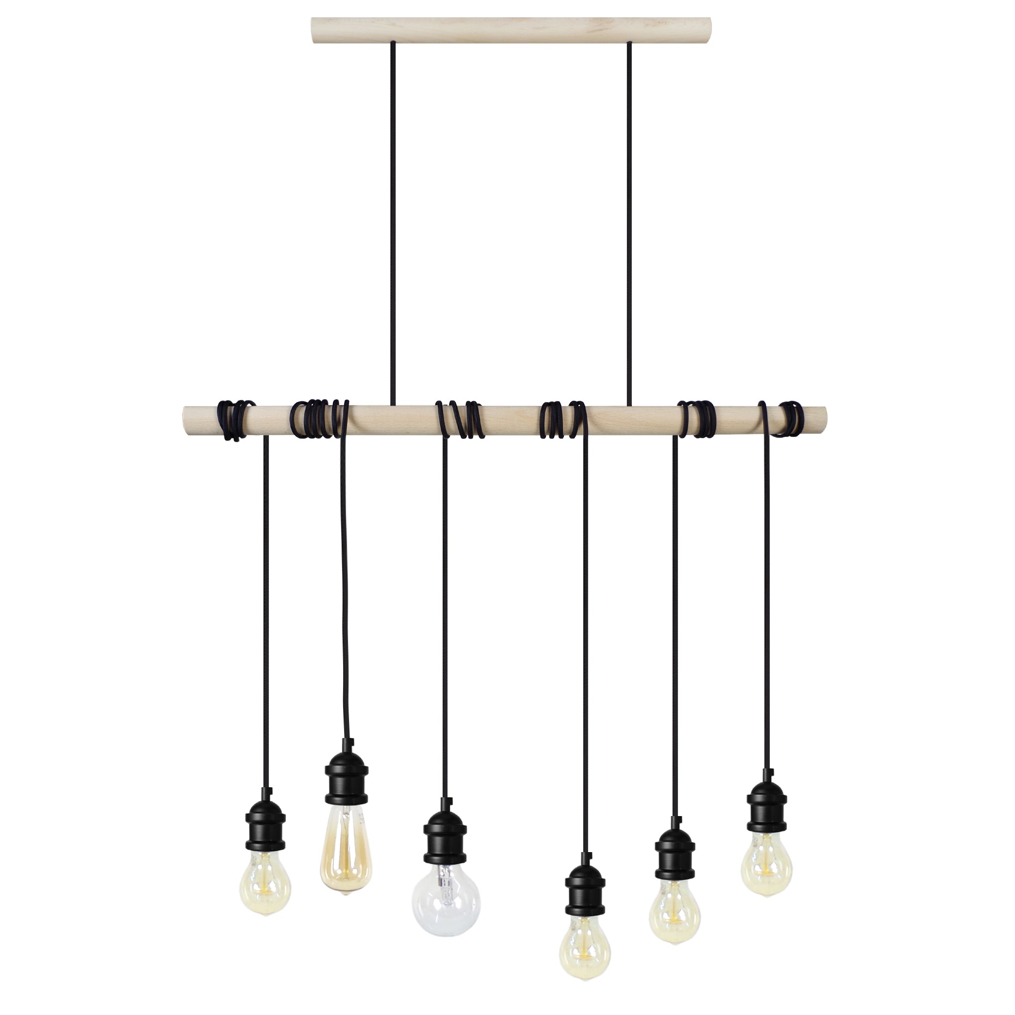Lustre TOSEL BROOKLYN,bois , H180xD80xP80  cm.
