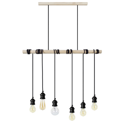 Lustre TOSEL BROOKLYN,bois , H180xD80xP80  cm.