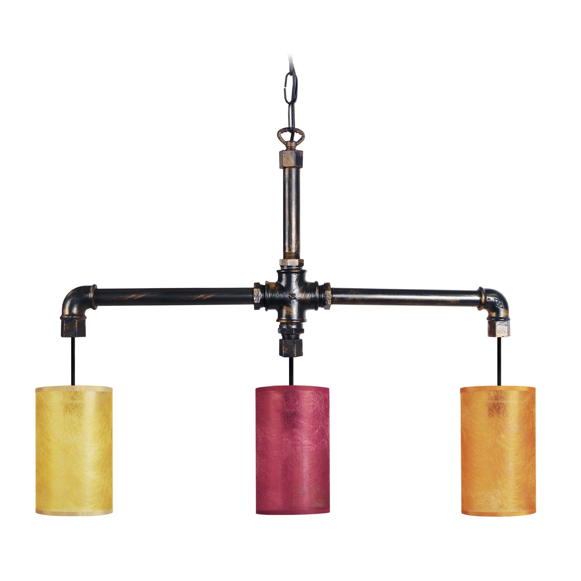 Lustre TOSEL HYDRAULIK B,métal, H80xD14xP75  cm.