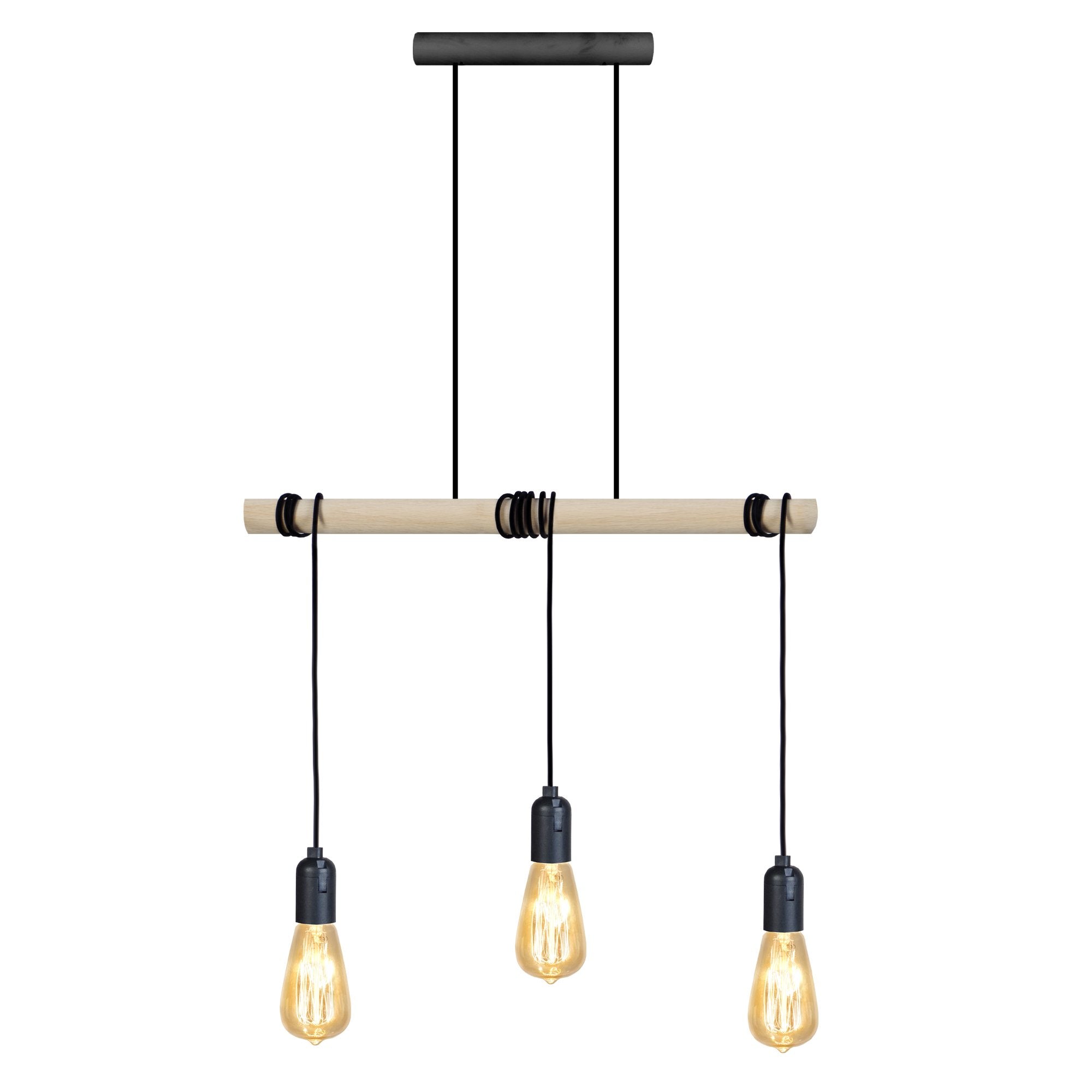 Lustre TOSEL BROOKLYN,bois  H160xD7xP50  cm.