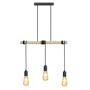 Lustre TOSEL BROOKLYN,bois  H160xD7xP50  cm.