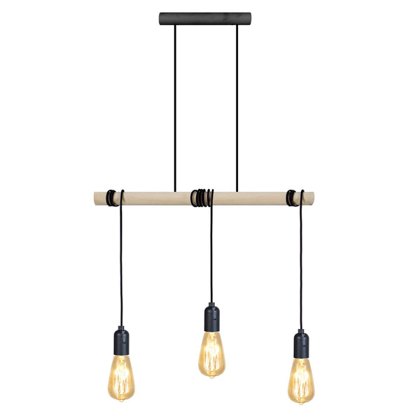 Lustre TOSEL BROOKLYN,bois  H160xD7xP50  cm.