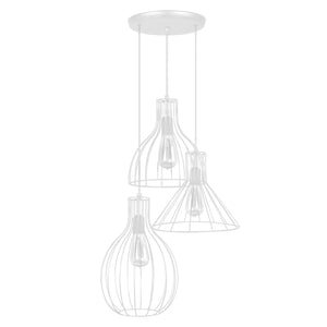 Lustre TOSEL RUGBY,POIRE,CONE 1,métal, H90xD40xP40  cm.